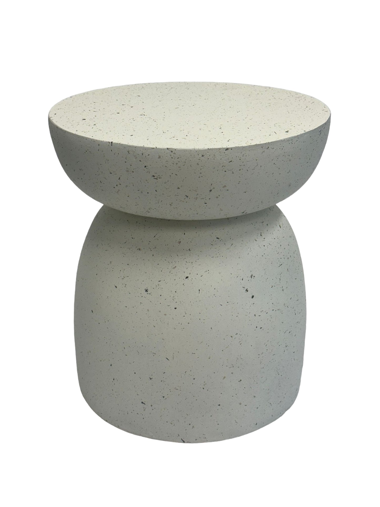 Yellow Rock Mushroom Stool with Fleck