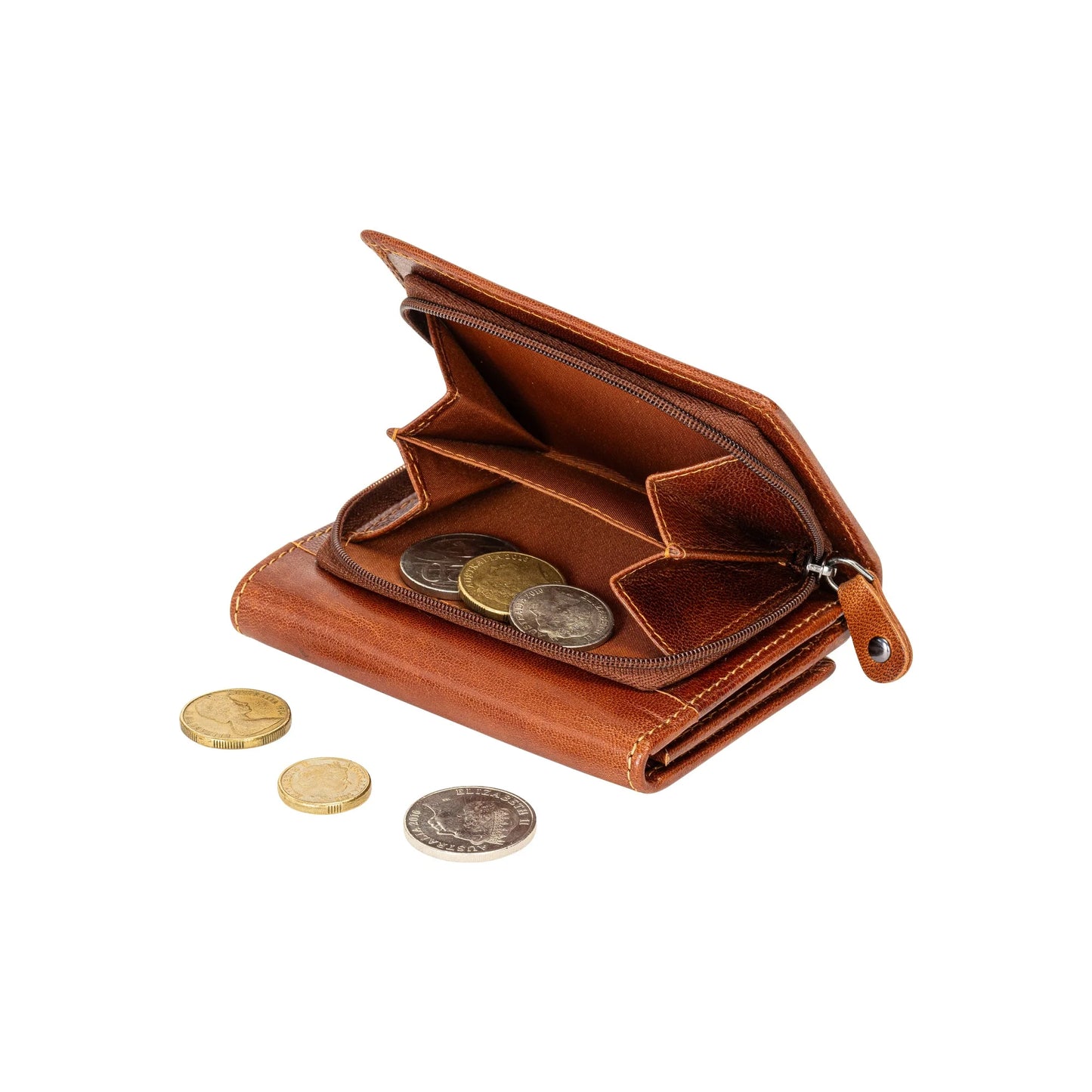 Greenwood Leather The Harvest Wallet - Camel