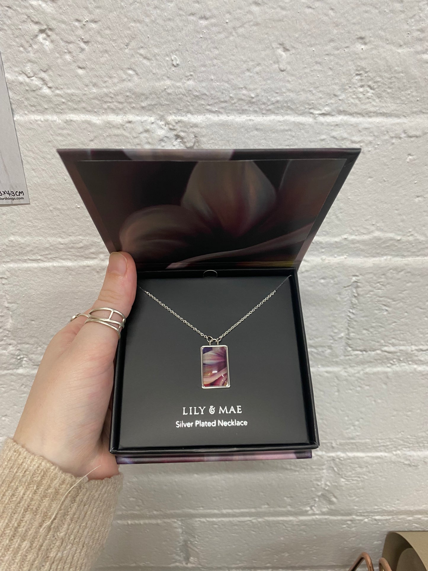 Lily & Mae Gift Boxed Resin Pendant Necklace