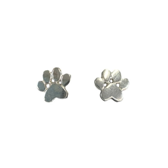 BD Sterling Silver Dog Paw Studs