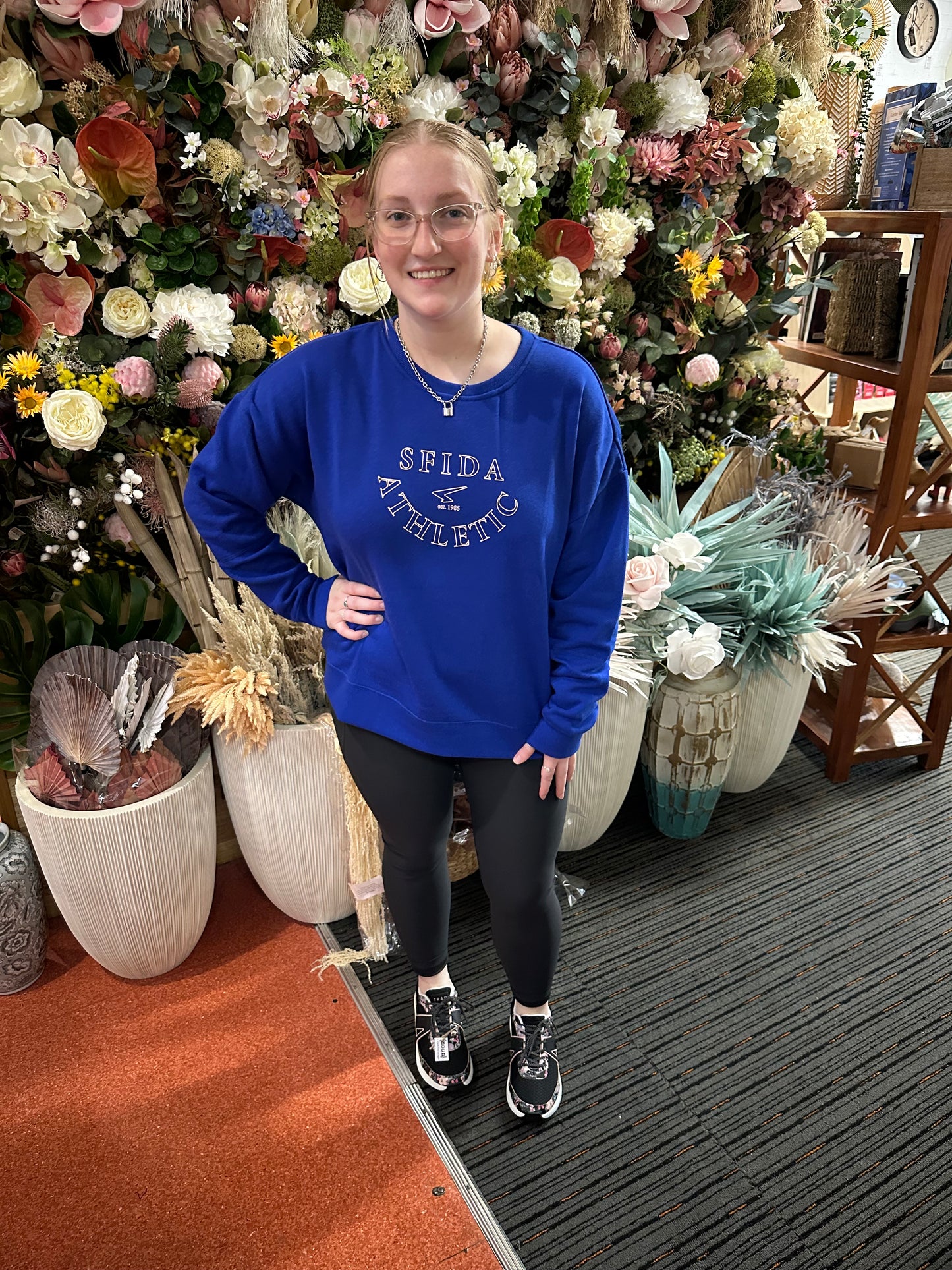 Sfida Liza Crew Sweat - Electric Cobalt
