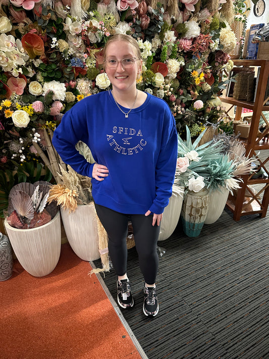 Sfida Liza Crew Sweat - Electric Cobalt