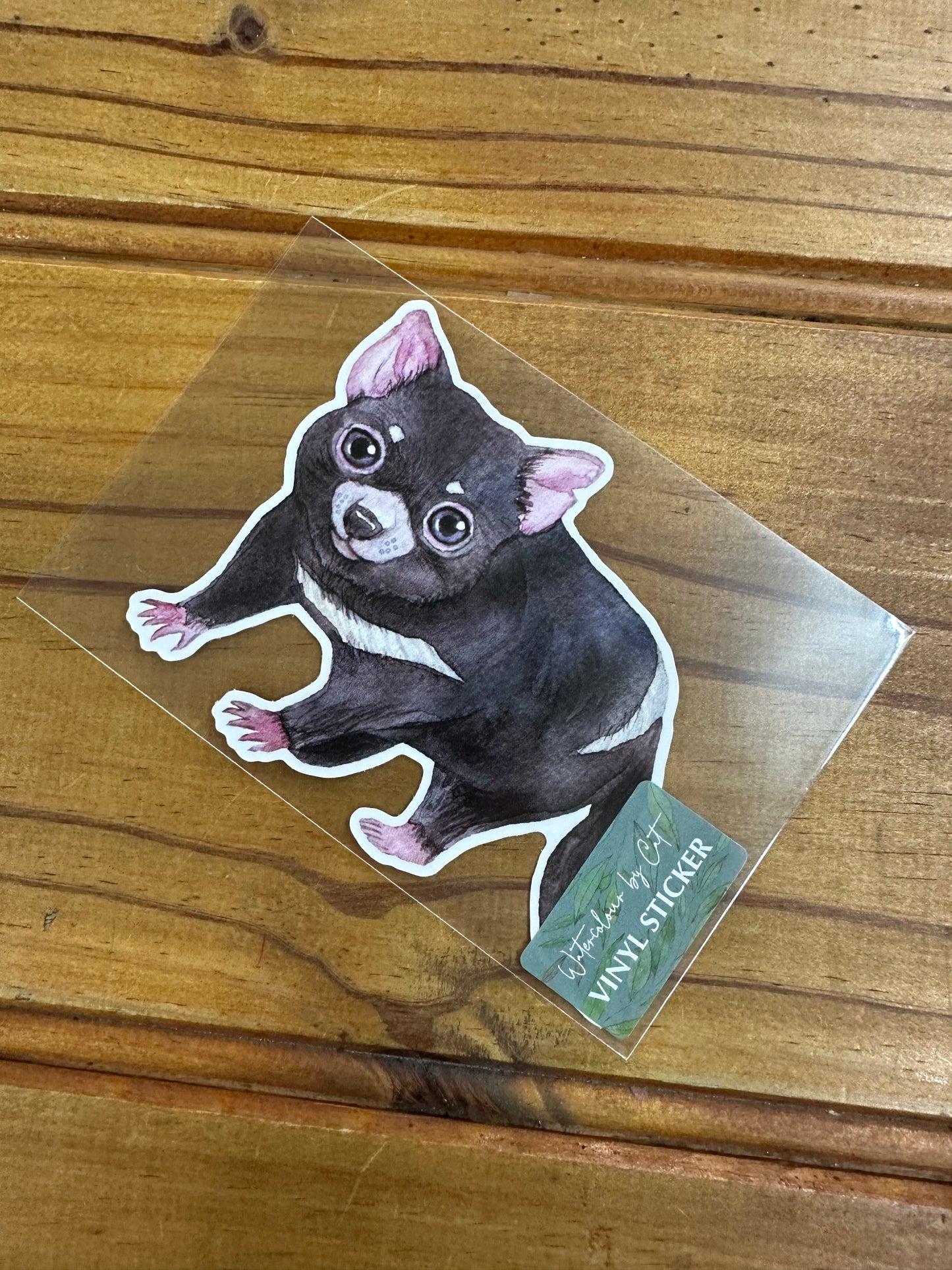 Watercolour By Cat Vinyl Sticker