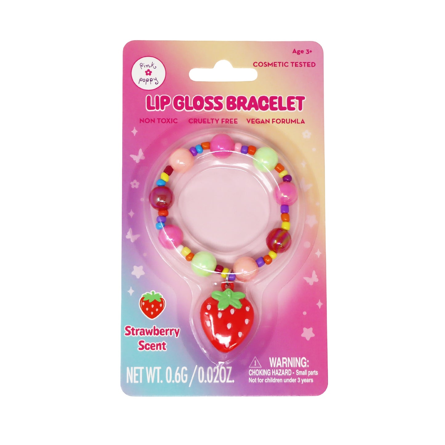 Pink Poppy Lip Gloss Bracelet