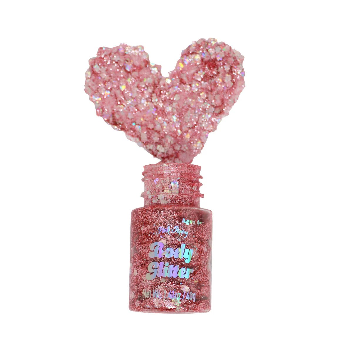 Pink Poppy Body Glitter