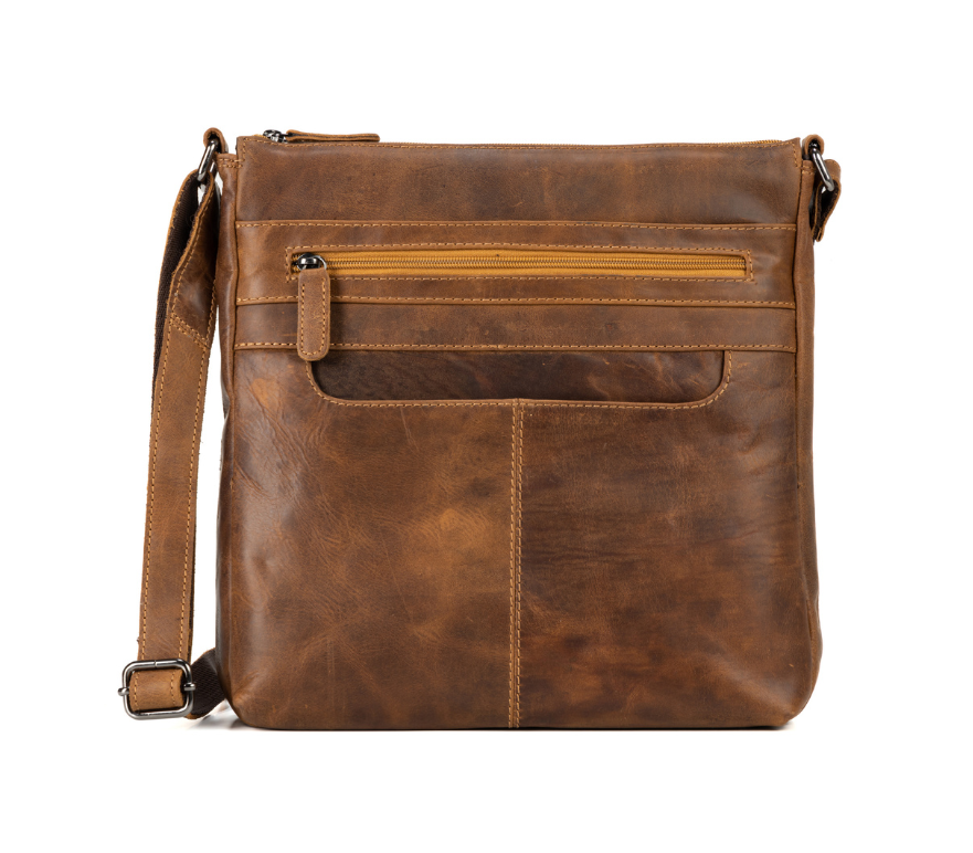 Greenwood Leather Shoulder Bag Camel