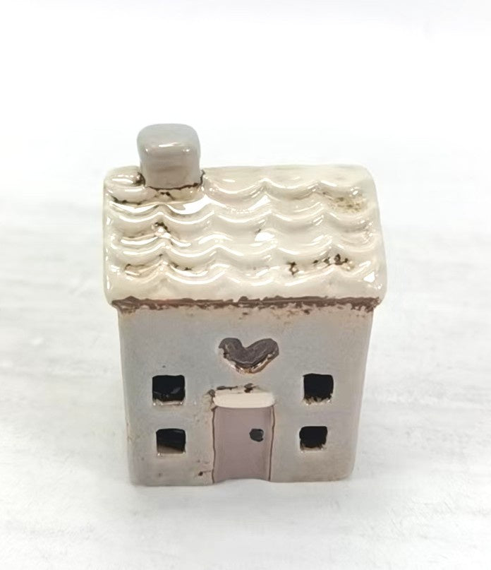 Yellow Rock Decor Tealight House Little Beige