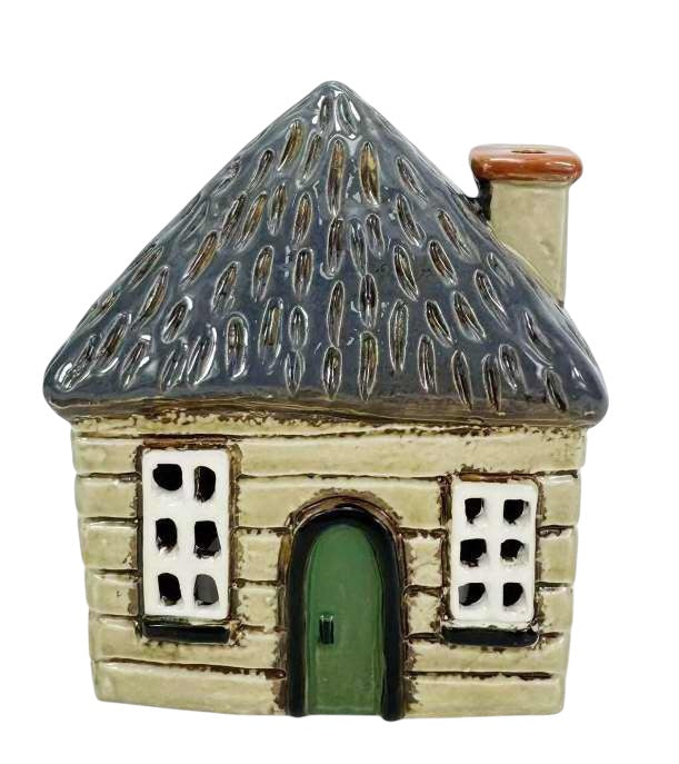 Yellow Rock Green Door Thatch Cotage