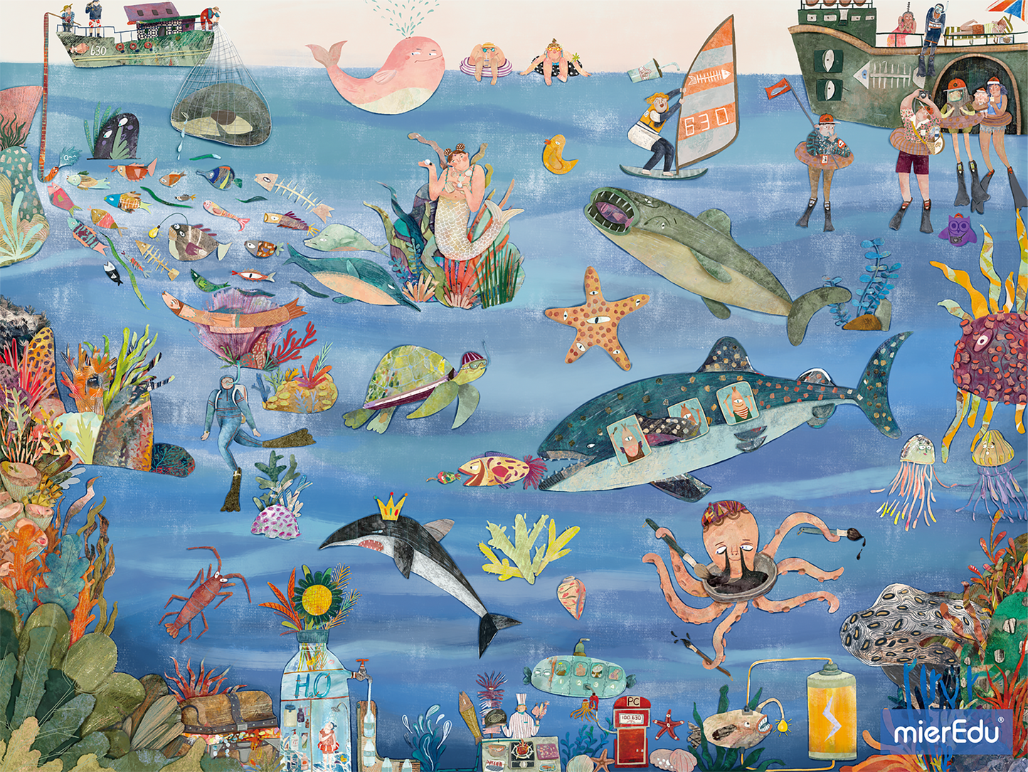 Mier Edu MI Growth Puzzle- Level 6 Nature Imagination