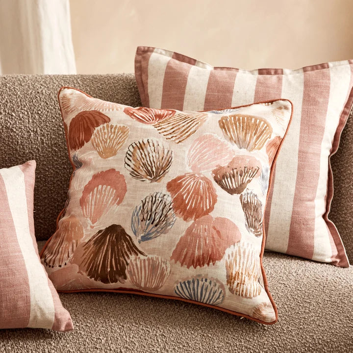 Madras Link Rockpool Cushion - Rust