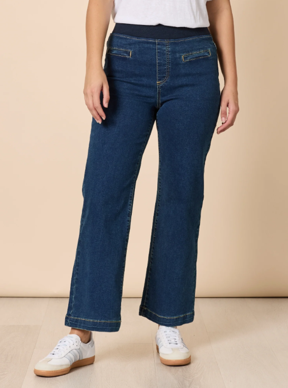 Threadz Maddy Pull on Jean - Dark Denim
