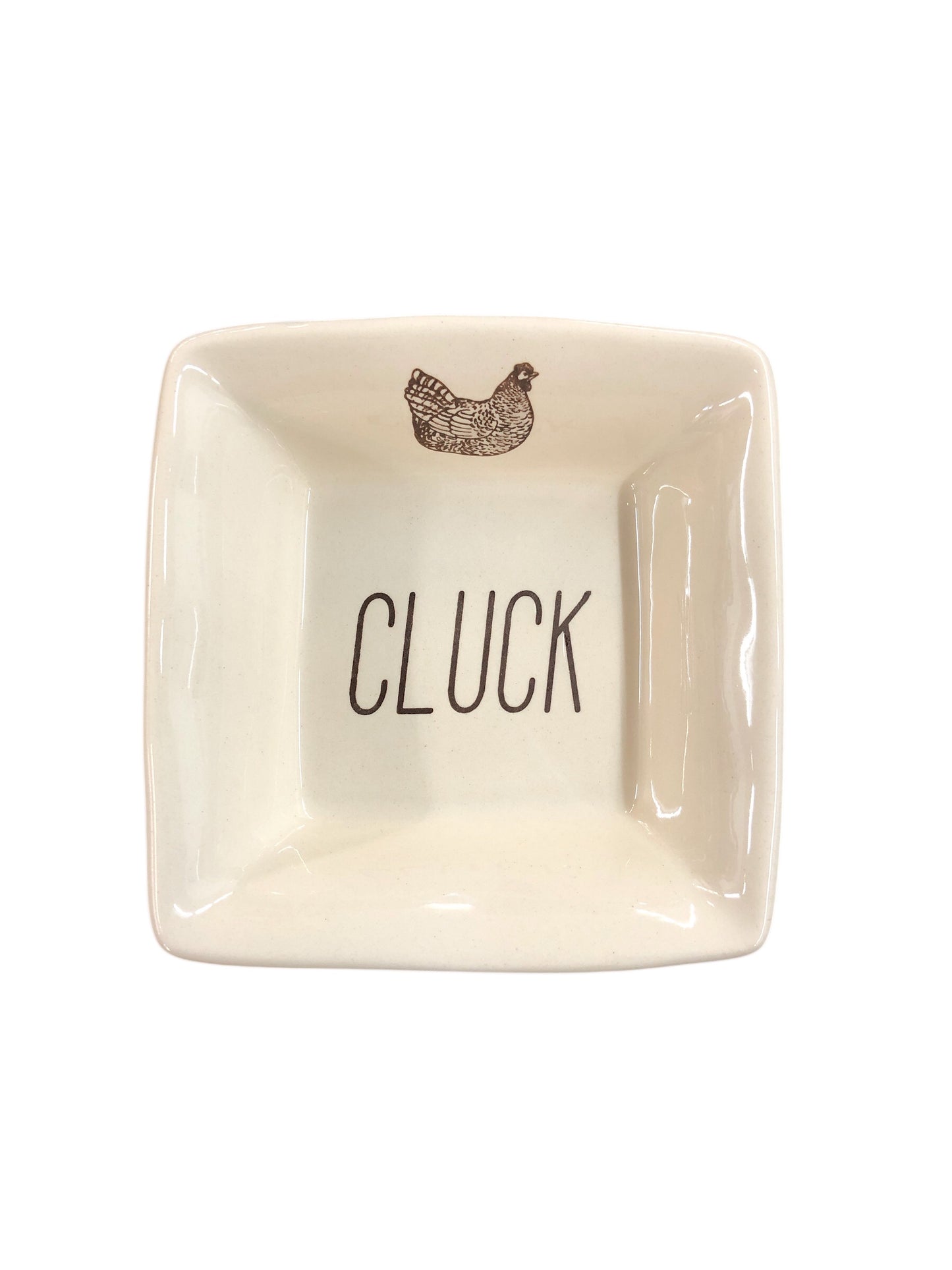 DWBH Square Ceramic Dish Cluck