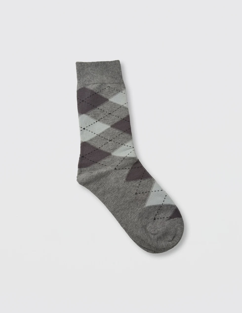 Stella + Gemma Socks - Jacqured Grey