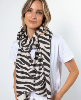 Stella + Gemma Zebra Stripe Scarf