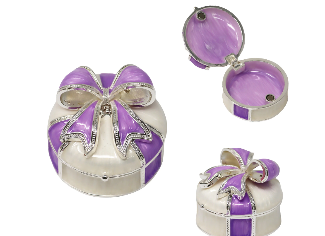 Pink Poppy Pastel Treasure Trinket Box