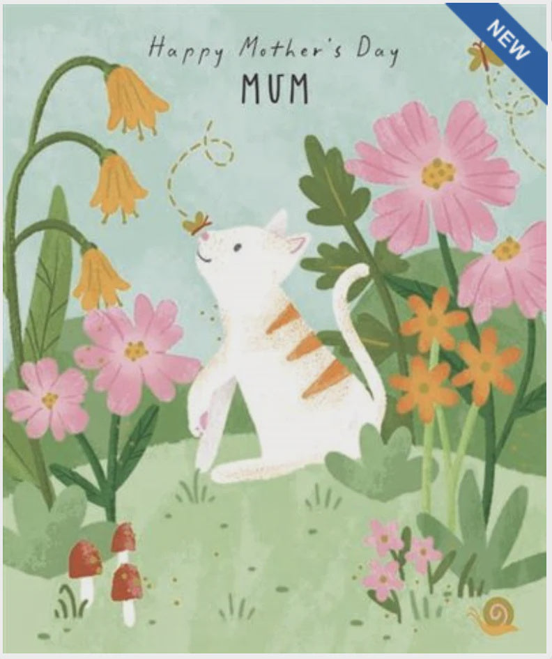 Fable Mum Cat with Flowers