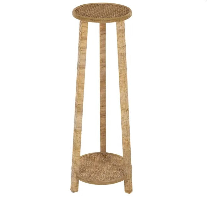 Life Botanic Homer Rattan/Wood Pot Stand - Large