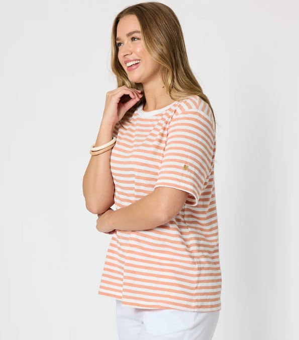 Threadz Charmed Stripe Tee - Ginger