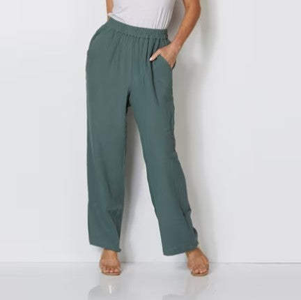 Cordelia St Bonded Cheesecloth Pant