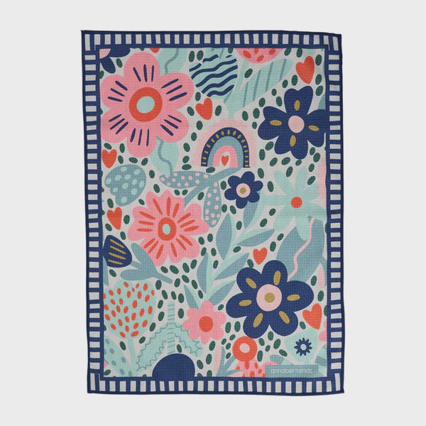 Anabel Trends Tea Towel Microfibre Waffle - Garden Love GT