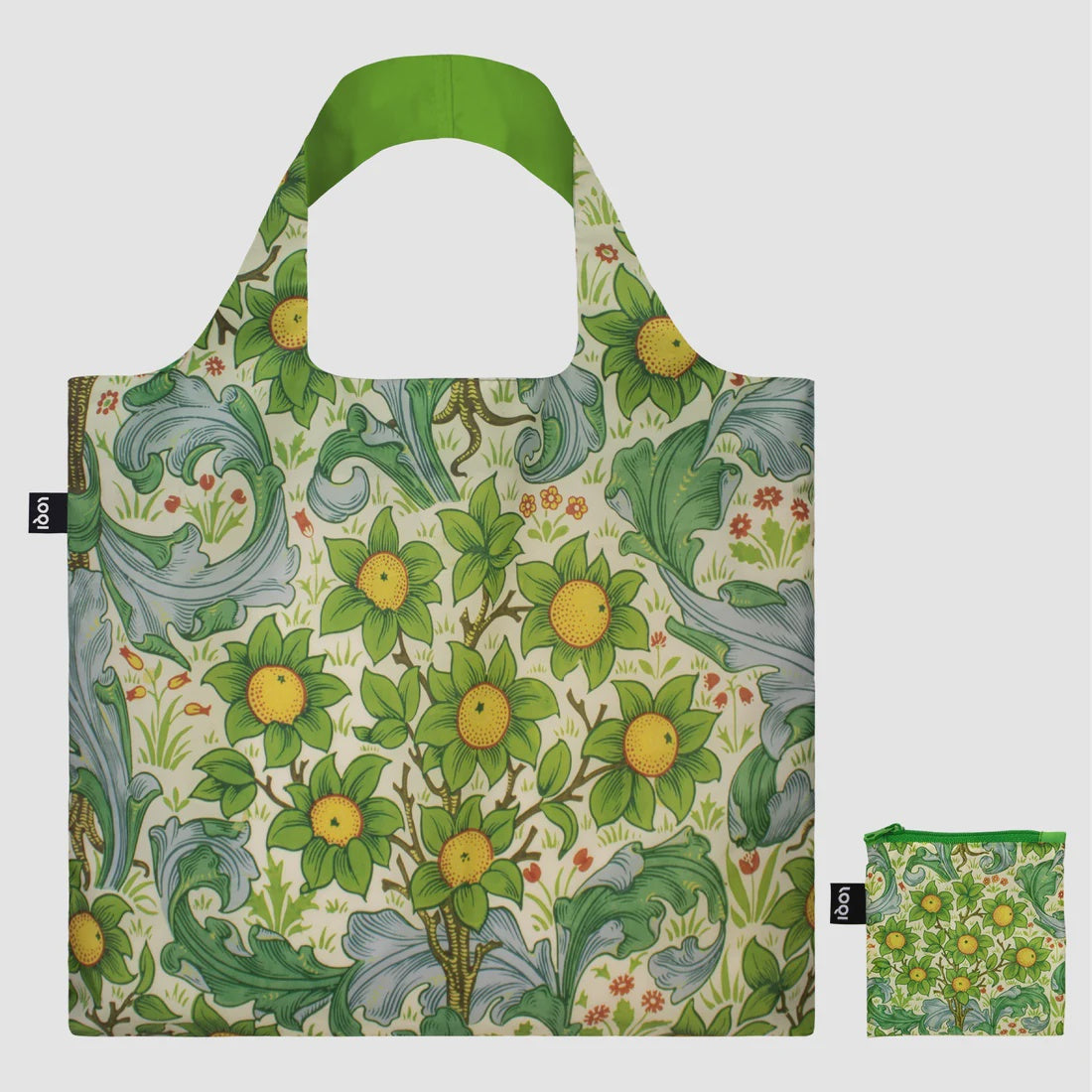 LOQI William Morris Print Recycled Shopping Bag