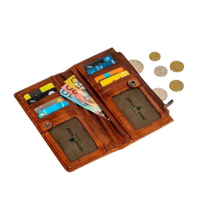 Greenwood Leather Elora Wallet - Cognac