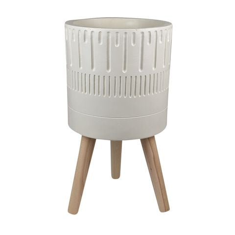 Life Botanic Khari Composite Pot W/Legs 29.5x55cm