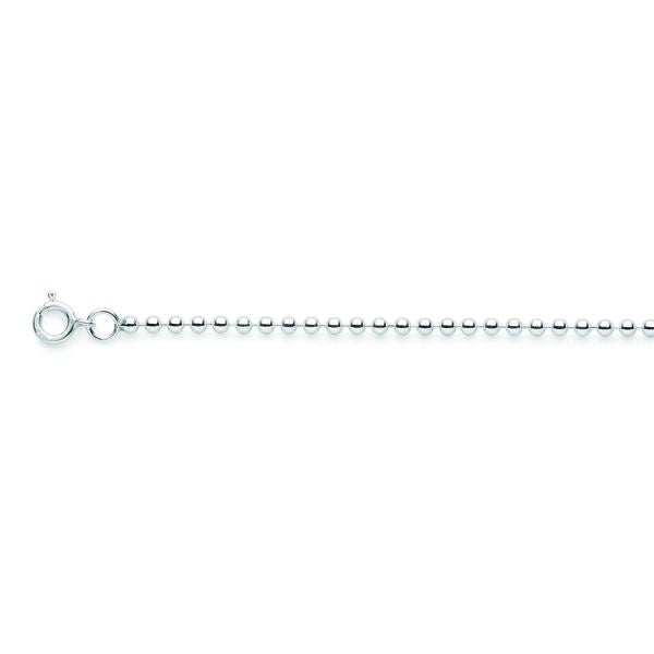 BD Sterling Silver Ball Chain 60cm