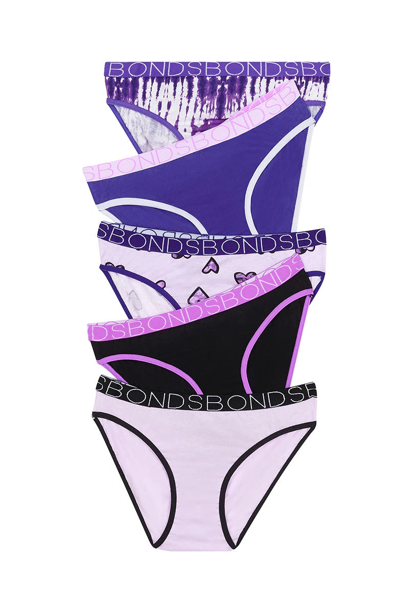 Bonds Girls Bikini 5 Pack