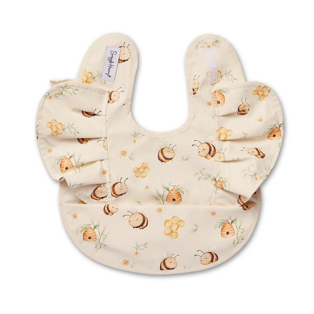 Snuggle Hunny Snuggle Bib with Frill - Bumblebees