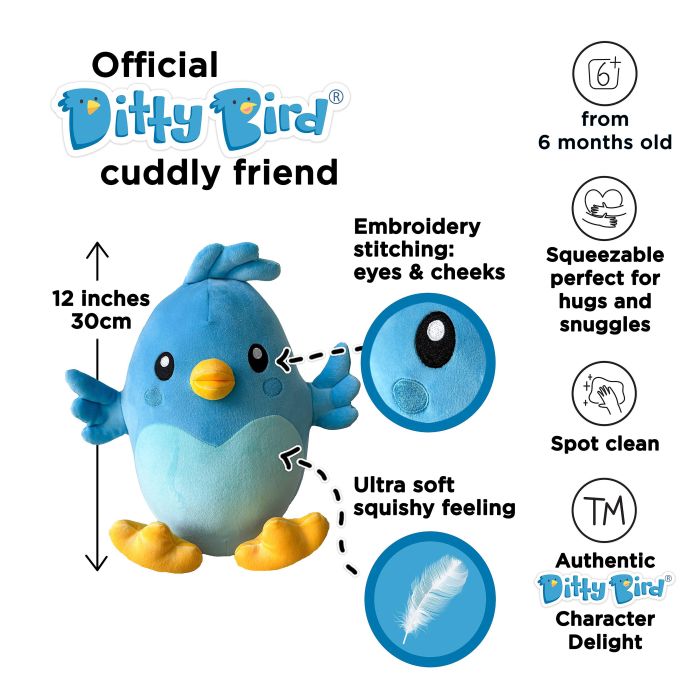 Ditty Bird Plush 30cm