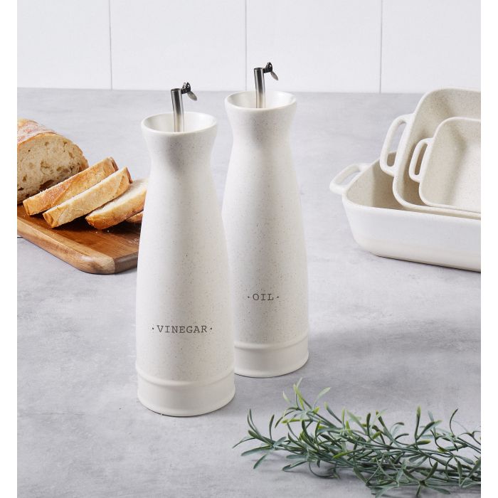 D&W Darley Stoneware Oil & Vinegar Set 400ml