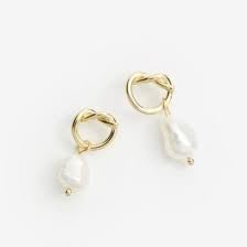 Zafino Alice Earring - Pearl & Gold