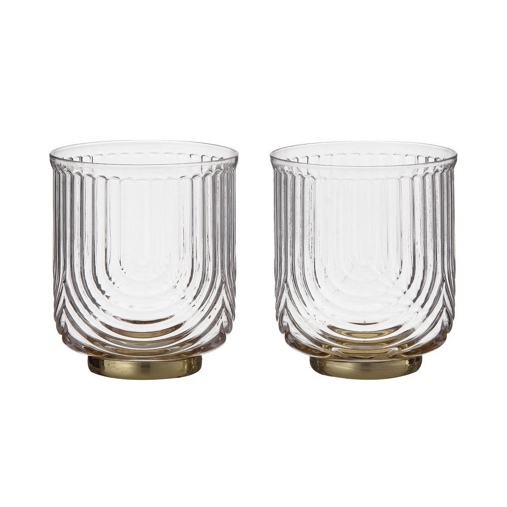 Davis & Waddell Avery Double Old Fashion Glass Set/2