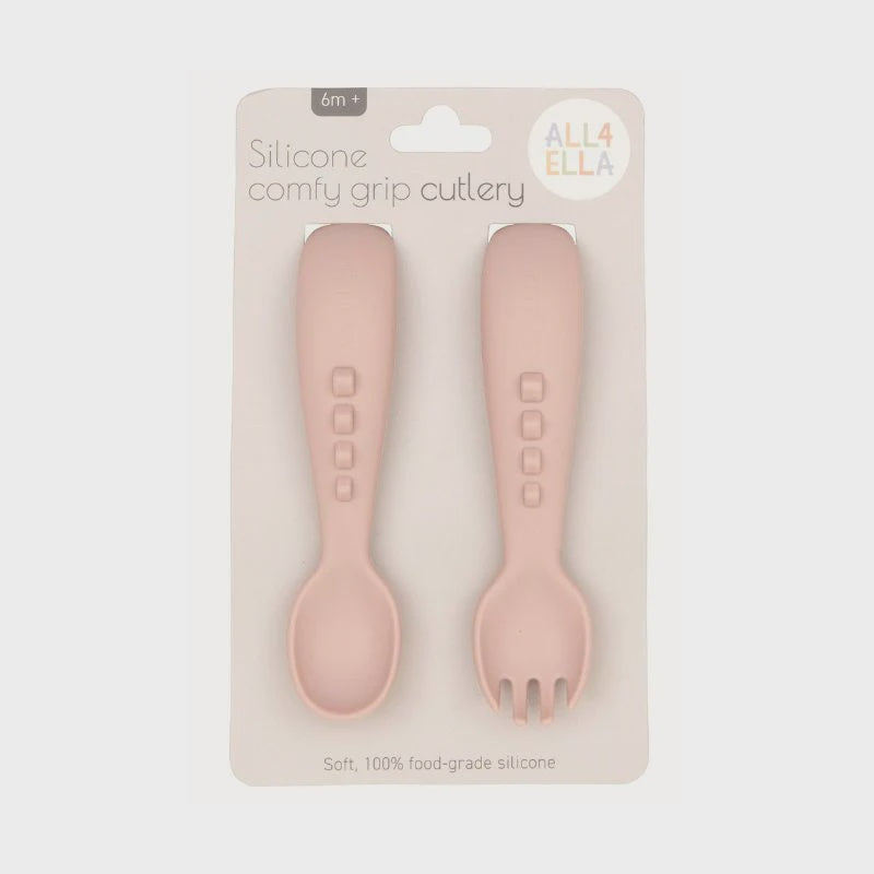 All4Ella Silicone Comfy Grip Cutlery