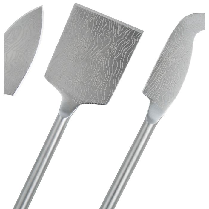 D&W Ripple Set/3 Cheese Knives