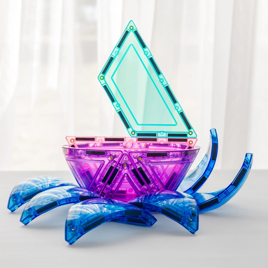 Learn & Grow Toys Magnetic Tiles Pastel Dome Pack - 22 Pieces