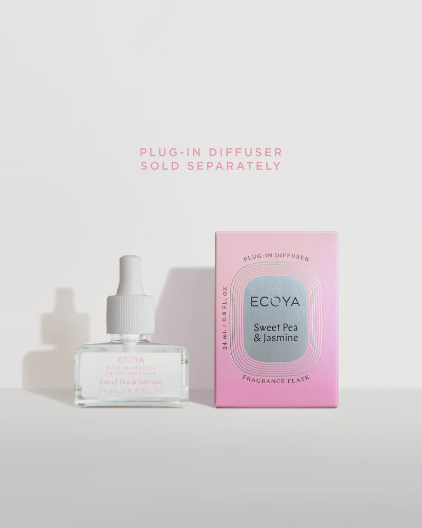 ECOYA Plug-In Diffuser Fragrance Flask - Sweet Pea & Jasmine