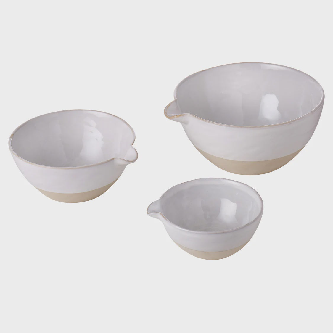 D&W Set/3 Stoneware Mixing Bowls