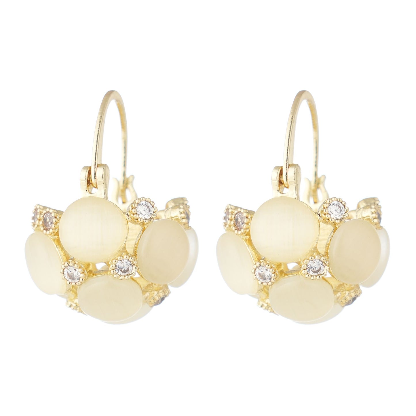 Enhance Accessories Future Earrings - Cream