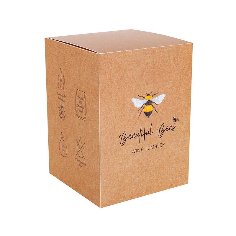 Artique Beeutiful Bees Wine Tumbler