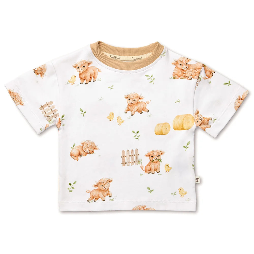 Snuggle Hunny Kids oversized Tee - Highland Cows