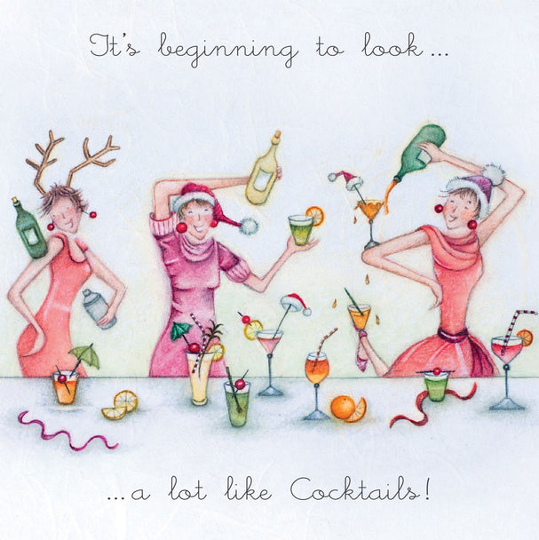 Berni Parker Card Loving Christmas Cocktails