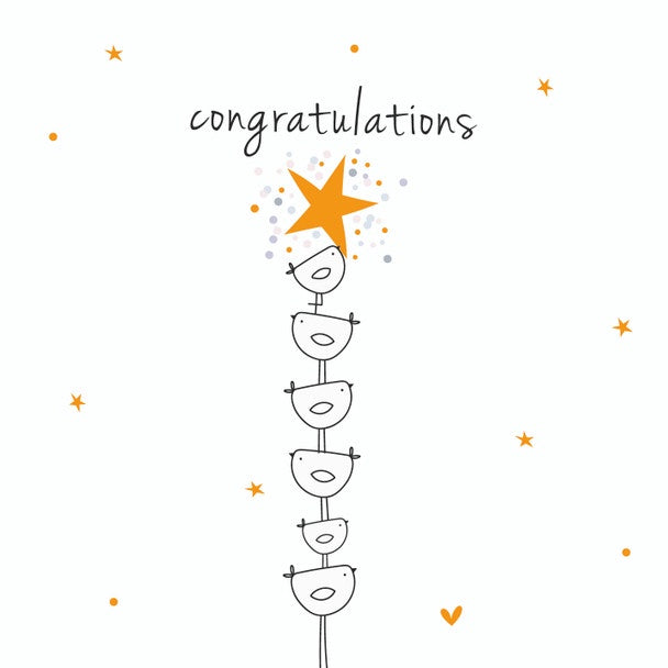 Belly Button Congratulations Bird Stack