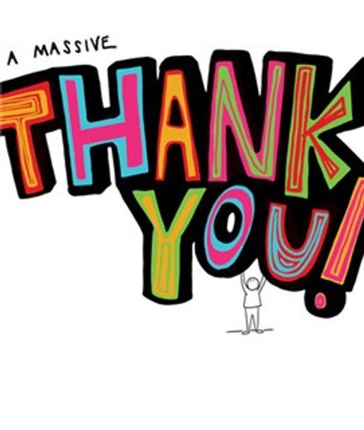 Art Folio Card Massive Thank You