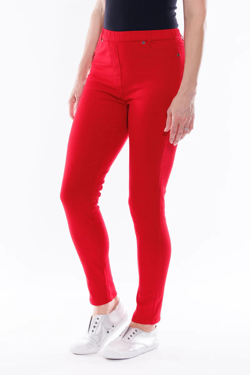 Cafe Latte Coloured Stretch Cotton Jegging