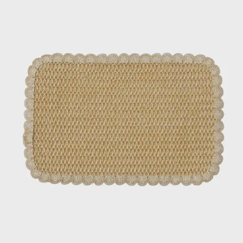 Assemble Ita Crochet Placemat Natural/Ivory 45 X 30 CM