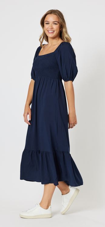 Threadz Kaitlyn Dress - Navy