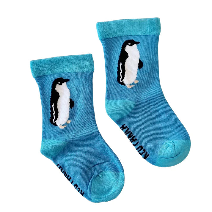 Red Parks Bamboo Socks Penguin
