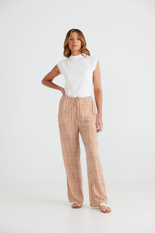 Brave + True Second Valley Pants Tan Stripe